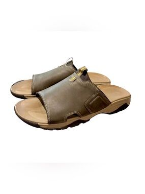Ozark Trail Men's River Slide Brown / Tan Slip On Sandals